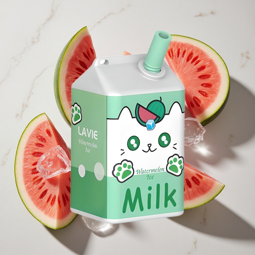 Watermeloen IJs LAVIE Milk 7000 Puffs Nederland vapes – 16ml e-vloeistof Type C Oplaadbaar