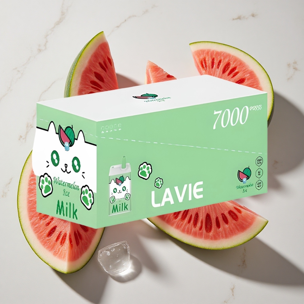 Watermeloen IJs LAVIE Milk 7000 Puffs Nederland vapes – 16ml e-vloeistof Type C Oplaadbaar