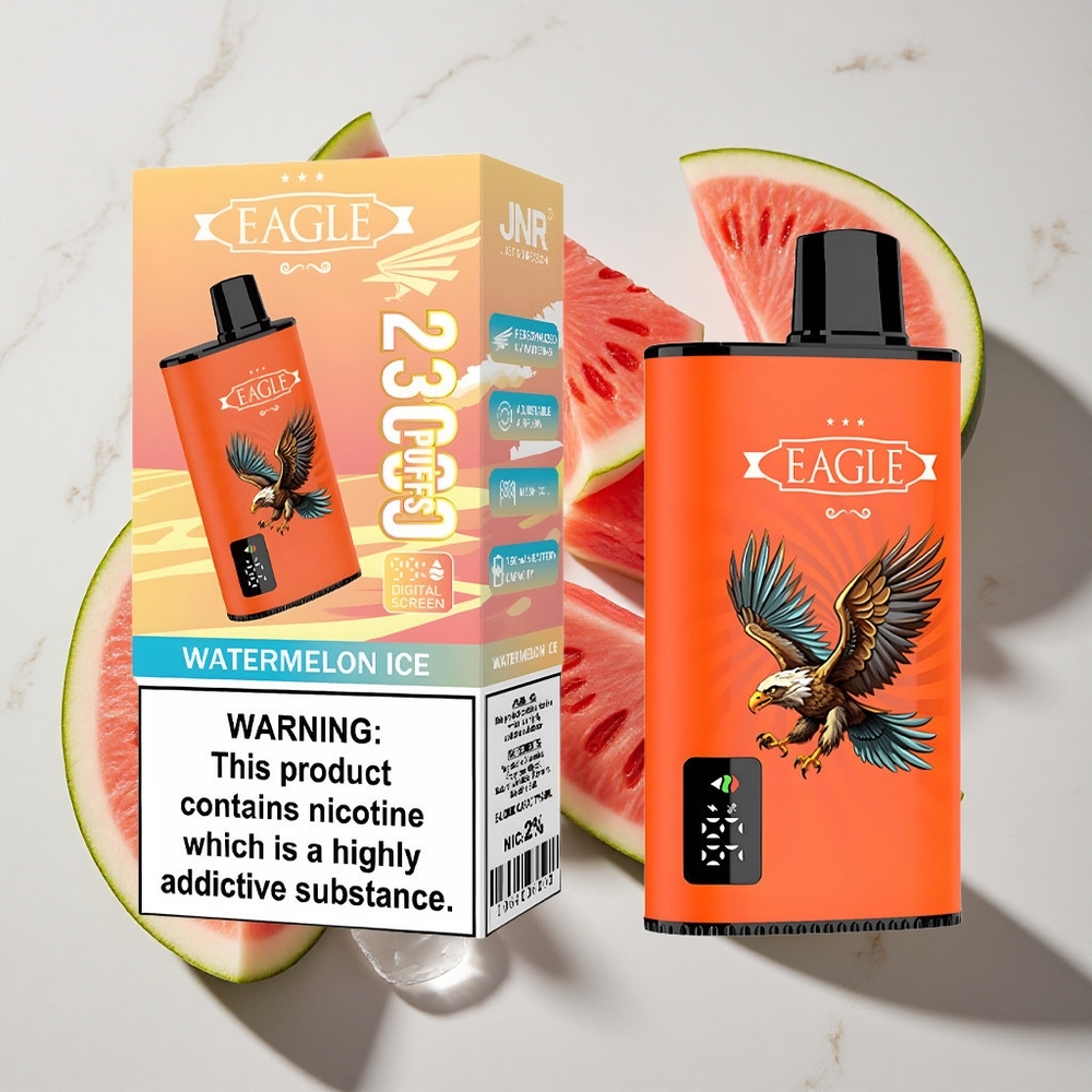 Watermeloen Ijs JNR EAGLE Smart 23000 Puffs Nederland vapes met Digitale Scherm  Aanpasbare Luchtstroom