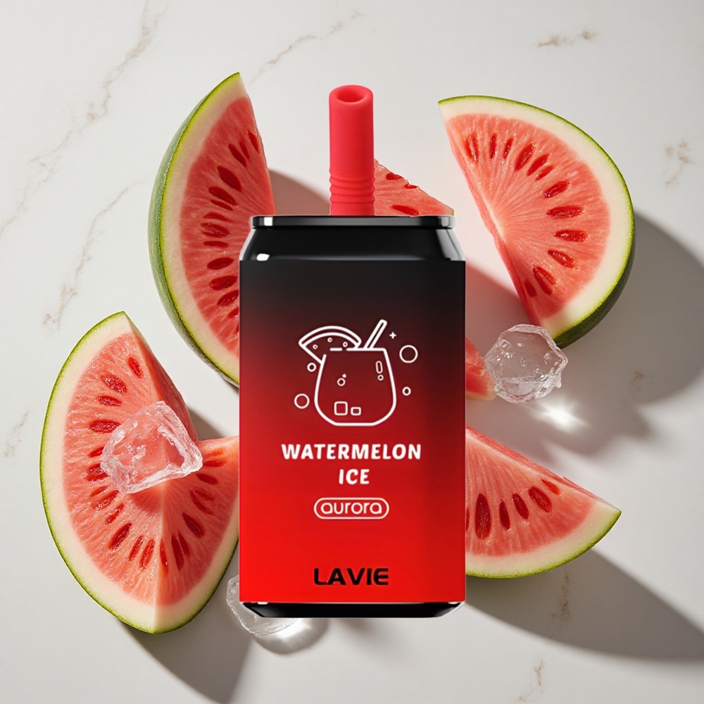 Watermeloen Ijs LAVIE Aurora 11000 Puffs Nederland vapes – 22ML Vloeistof Type C Oplaadbaar