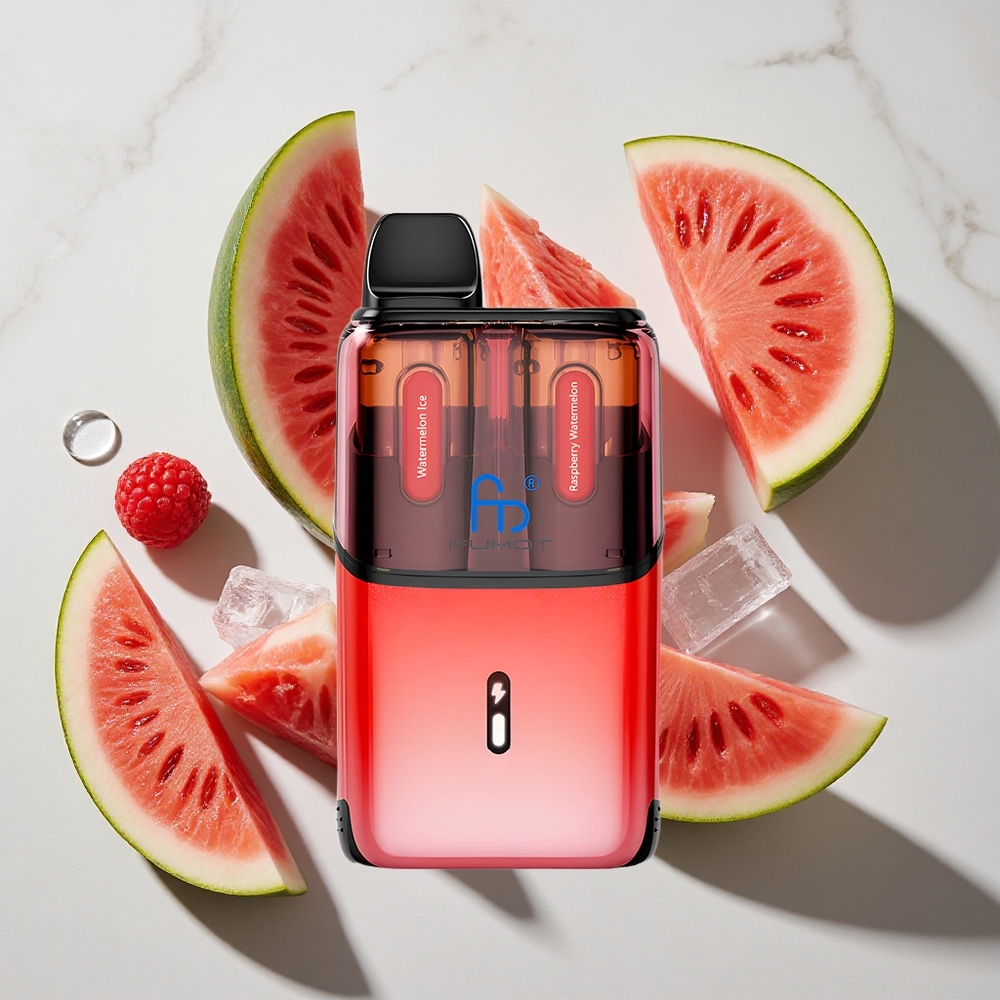 Watermelon Framboos Fumot Ultra T32000 32000 Puffs Nederland vapes Type-C Opladen
