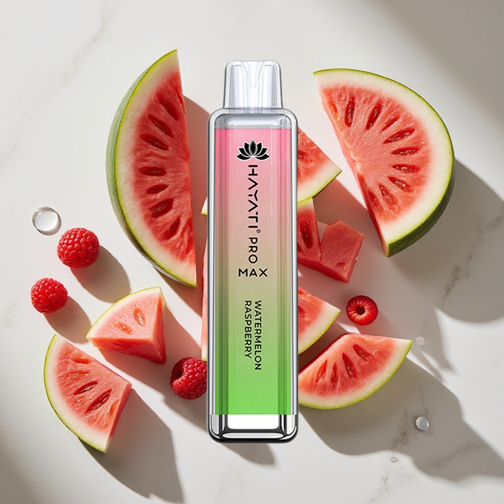 Watermelon Framboos Hayati Pro Max 4000 Puffs Nederland vapes met 1400mAh oplaadbare batterij