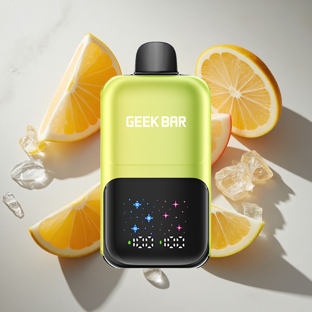 Zure Appel IJs GEEK BAR 2GO Two Series 50000 Puffs Nederland vapes Met Interactief Groot Scherm