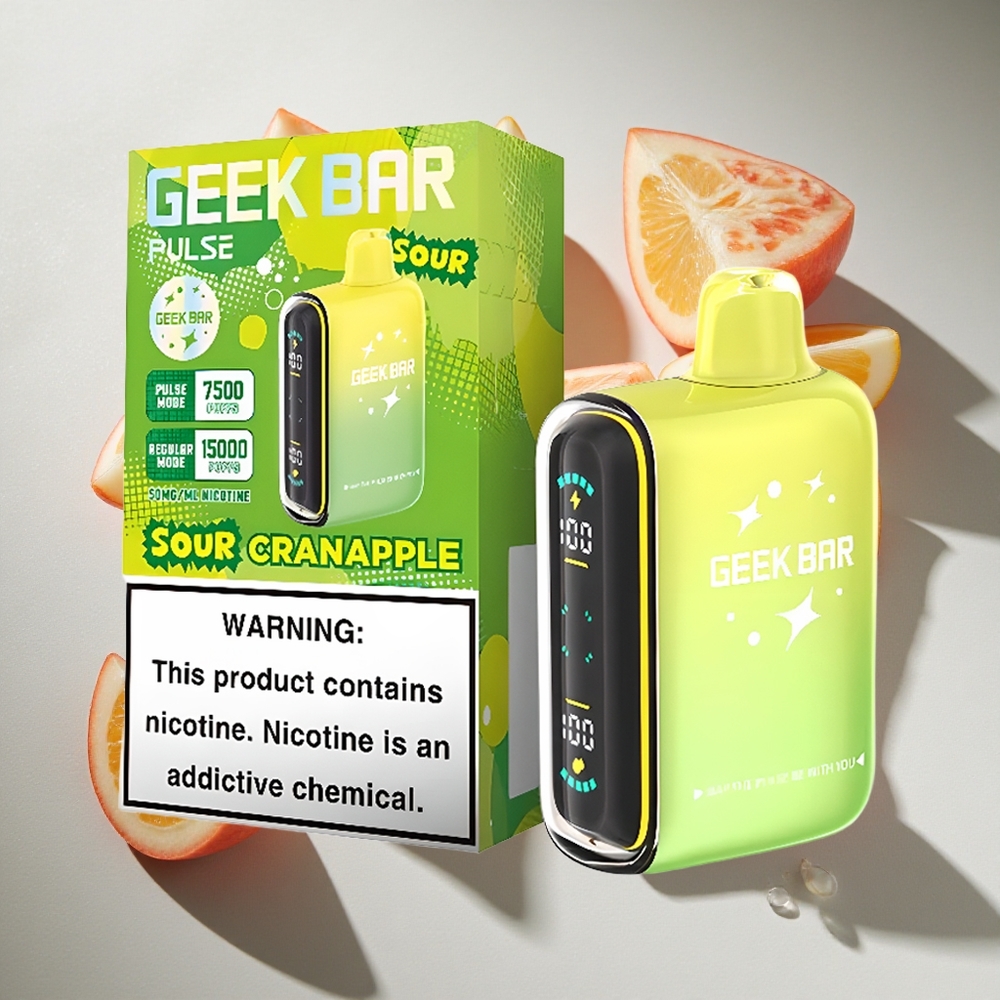 Zure Smaken Geek Bar Pulse 15000 Puffs 16ML Nederland Vapes USB-C Oplaadbaar