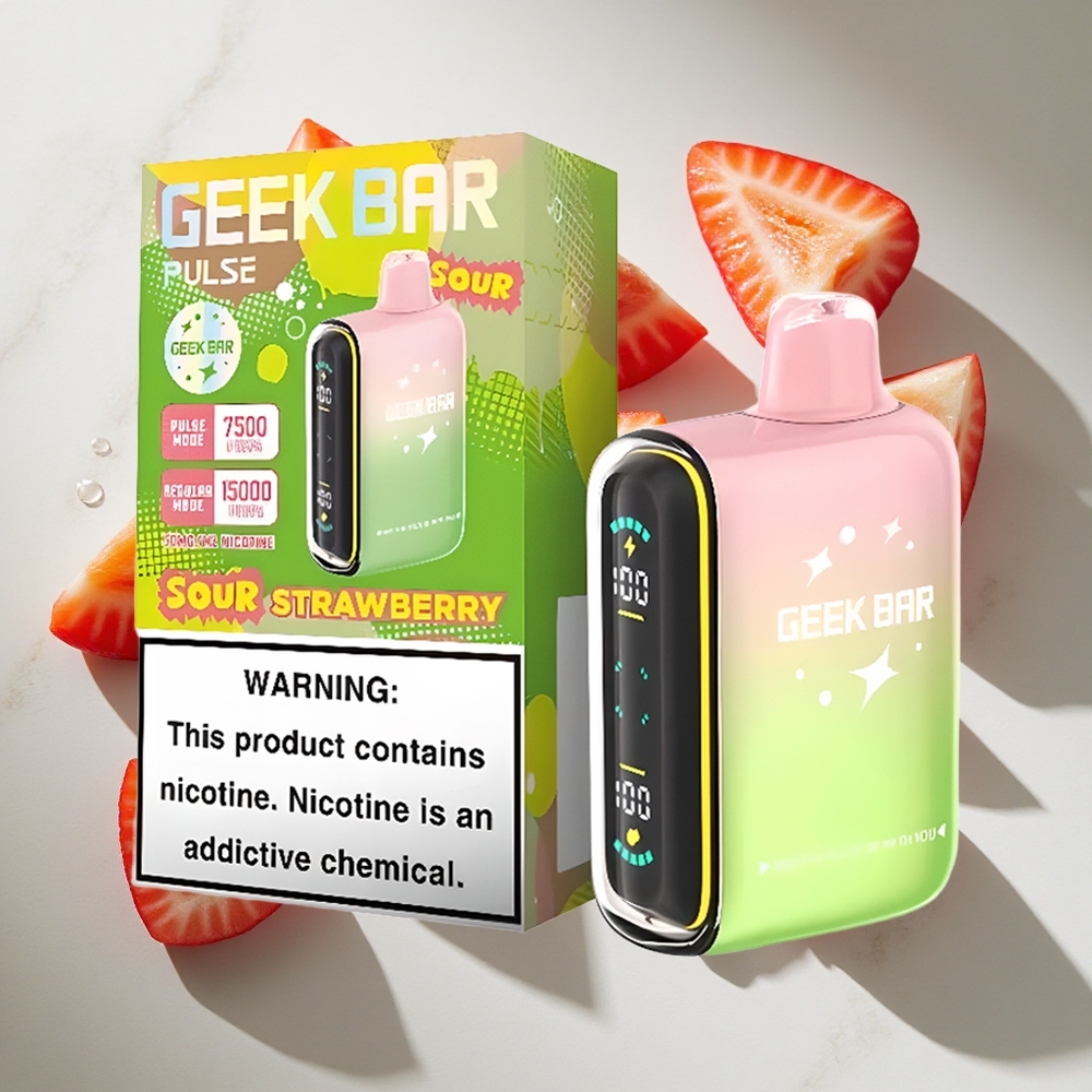 Zure Smaken Geek Bar Pulse 15000 Puffs 16ML Nederland Vapes USB-C Oplaadbaar