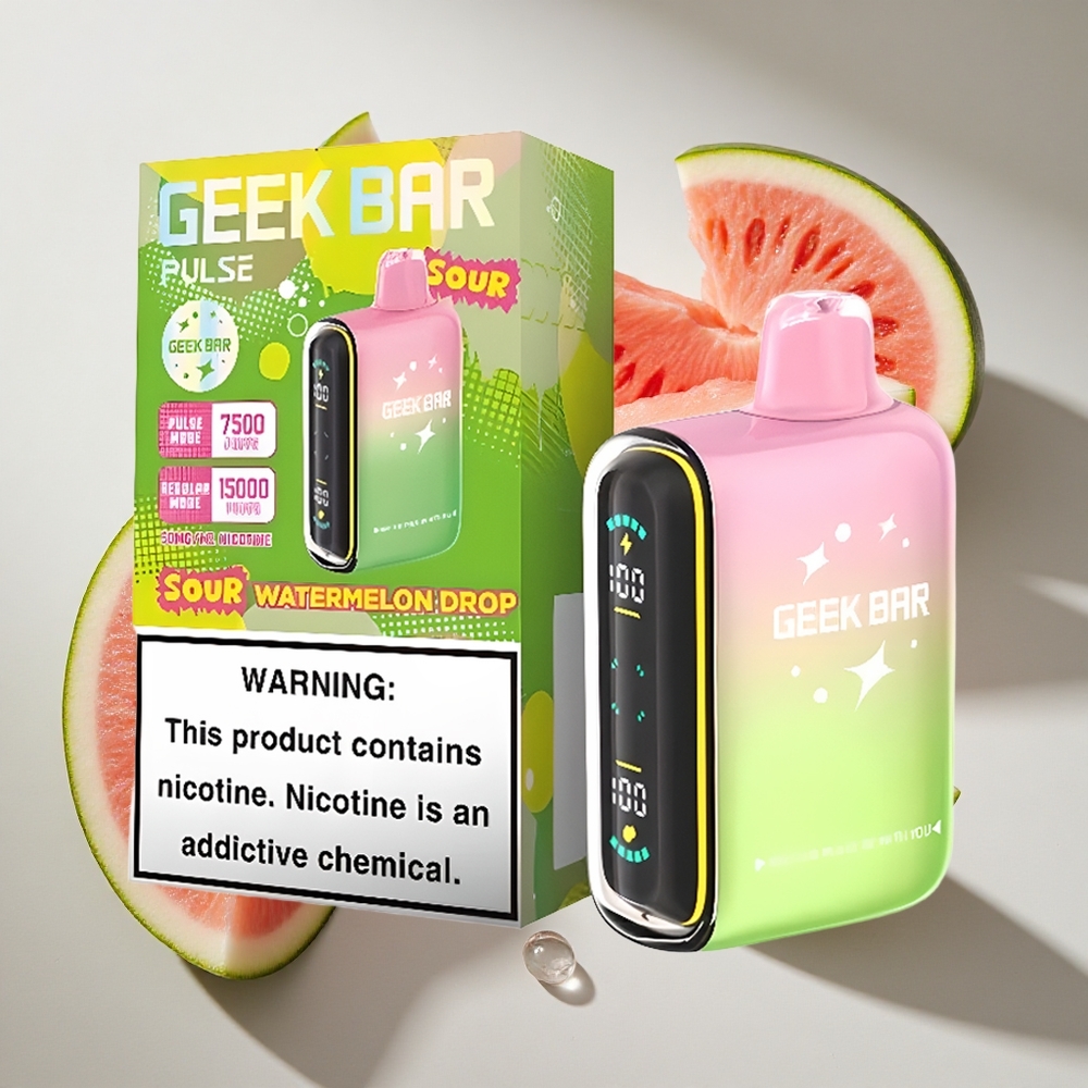 Zure Smaken Geek Bar Pulse 15000 Puffs 16ML Nederland Vapes USB-C Oplaadbaar