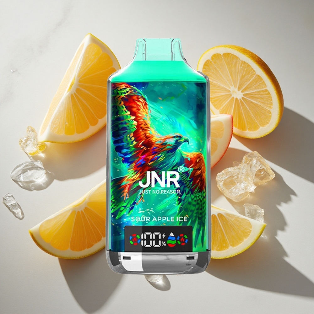 Zuur Appel IJs JNR Falcon X 18000 Puffs Nederland vapes Dual Mesh Coil  Dual Core 24ml