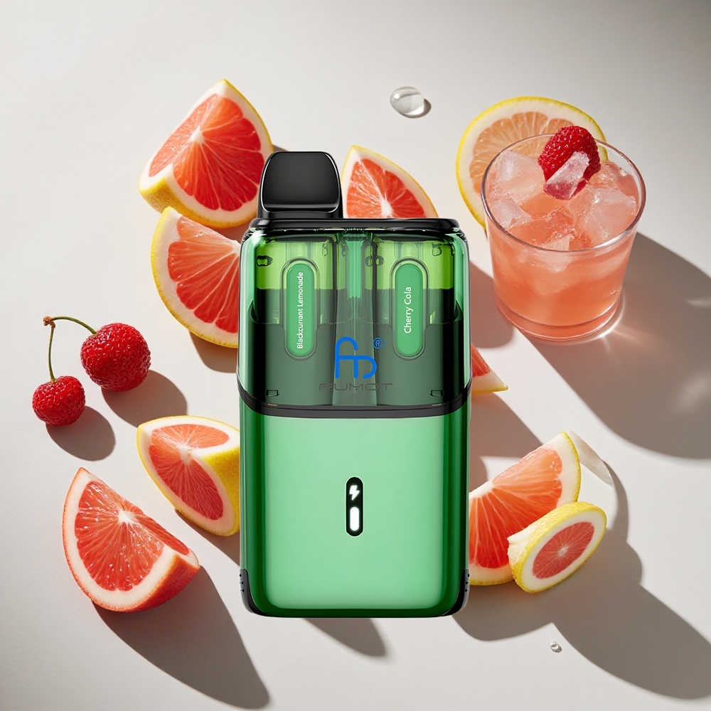 Zwarte Bes Limonade - Kersen Cola Fumot Ultra T32000 32000 Puffs Nederland vapes Type-C Opladen