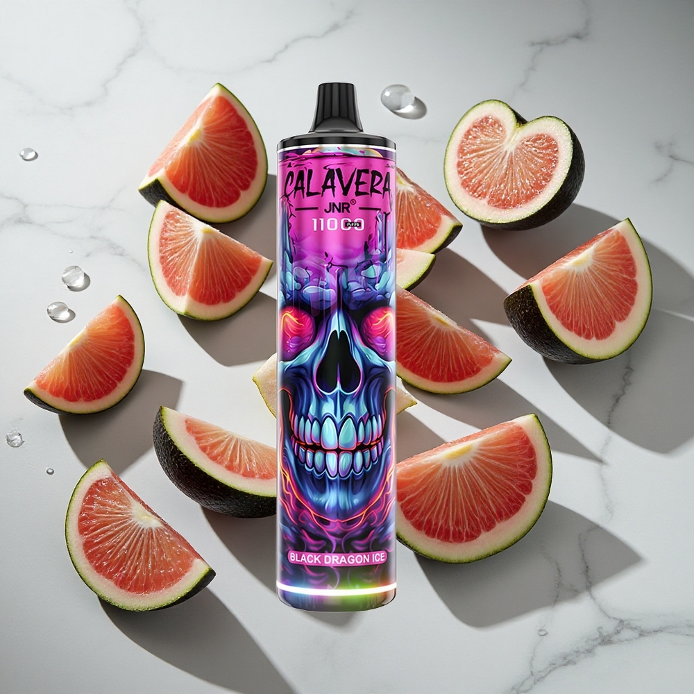 Zwarte Draak IJs JNR Calavera 11000 Puffs Nederland vapes - 21ml Vloeistof Type-C Opladen