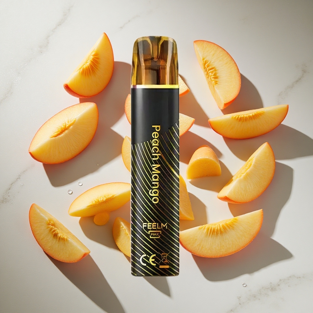 Perzik Mango JNR Black&Golden 600+200 Puffs Nederland vapes TPD Gecertificeerd 2% Nicotine