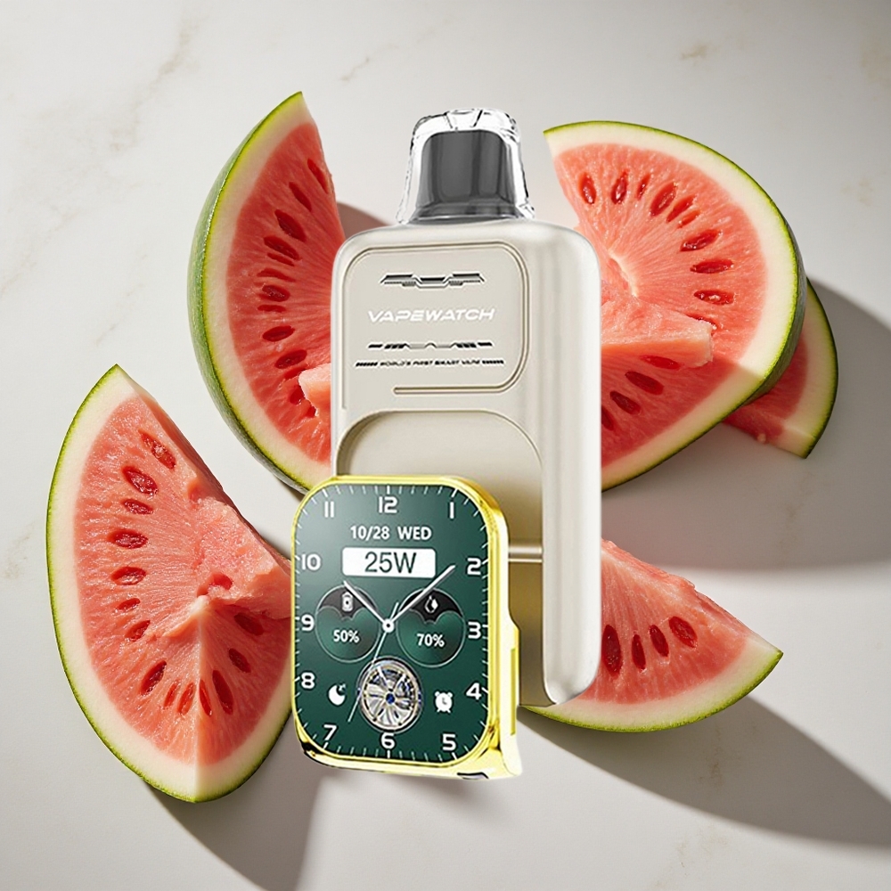 Watermeloen IJs JNR Vape Watch 30000 Puffs Nederland vapes - 19mL & Dual Mesh Coil